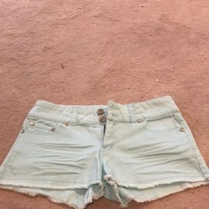 Blue jean shorts